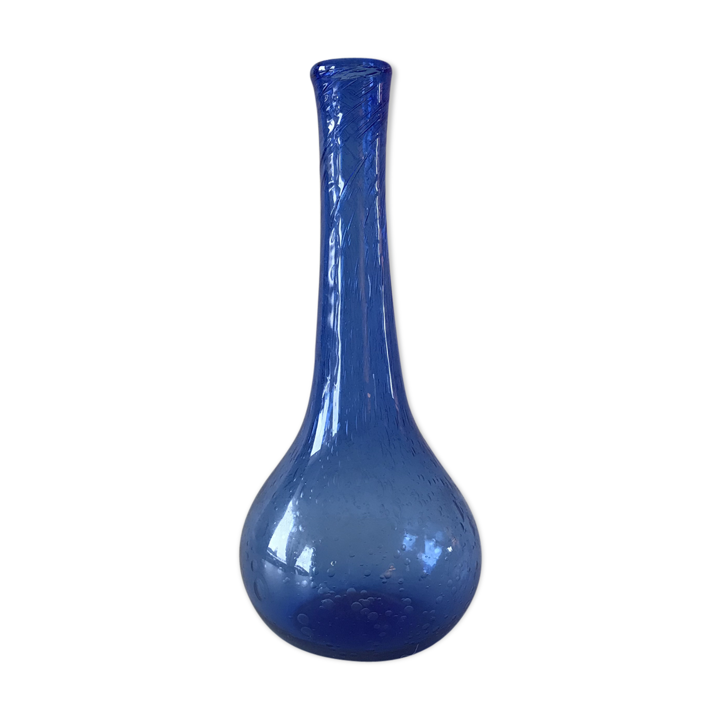 Biot glass vase
