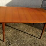 Danish Scandinavian teak dining table with extensions