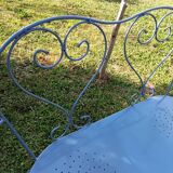 Wrought iron bench
