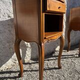 Pair of cherry bedside tables