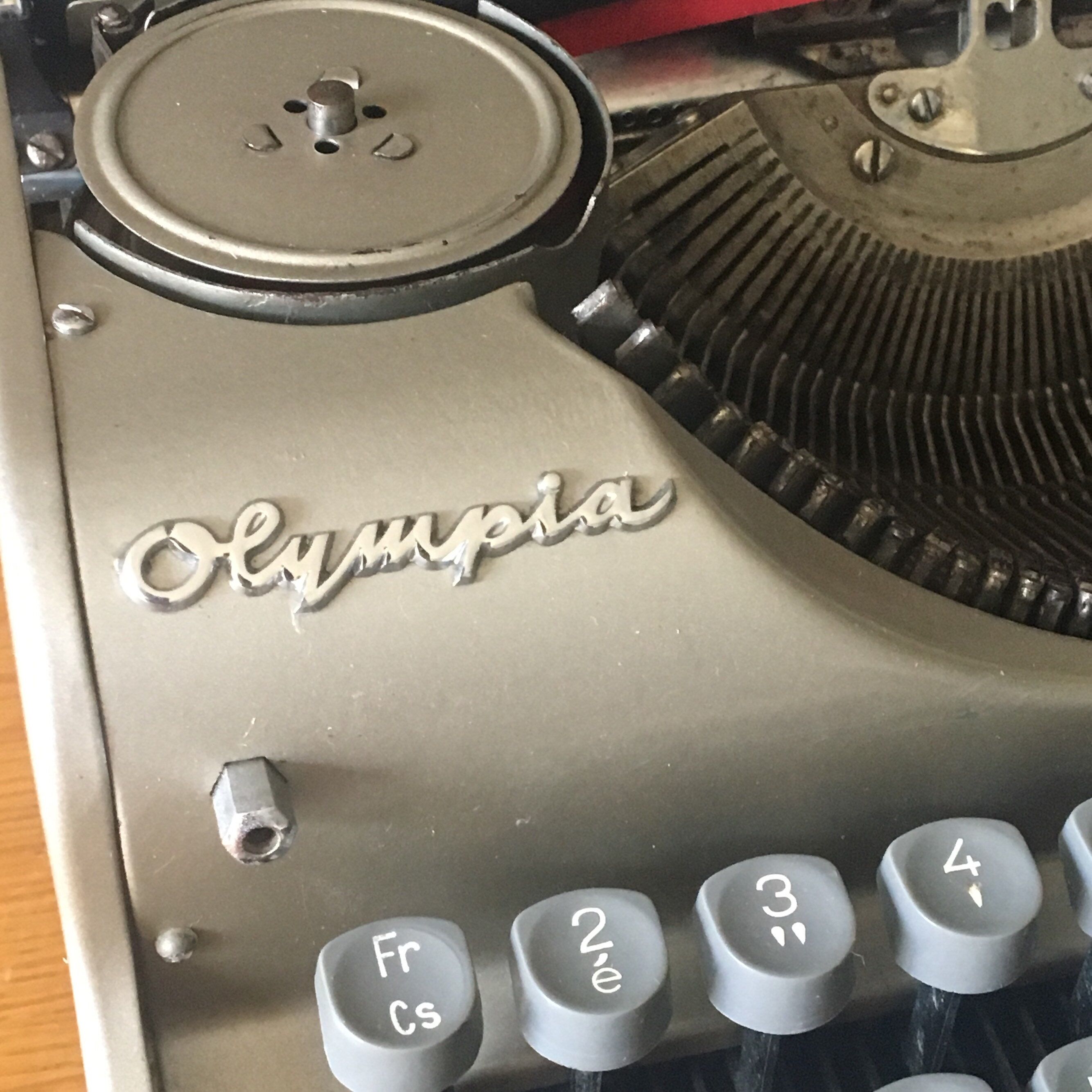 Metalized typewriter Olympia, 1940