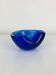 Cendrier en verre soufflé Murano, bleu, vintage