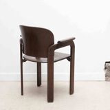 Vintage Bruno Rey ebony chair with armrests
