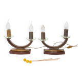 Paire de lampes de chevet style art déco vers 1940