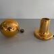 Simple table lamp in gilded porcelain by Philips NTD, 1960s, Germany.