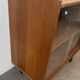 Vintage oak display cabinet from the 1960s.