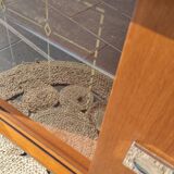 Buffet or vintage bar compass feet and casters