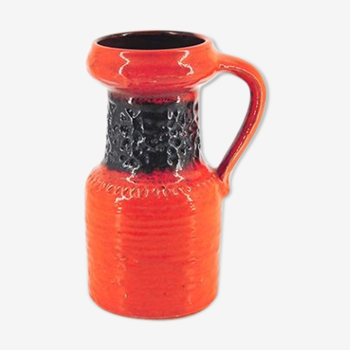Vase vintage orange Jasba