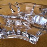 Cendrier en verre en forme de feuille