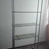 Glass and chrome shelf