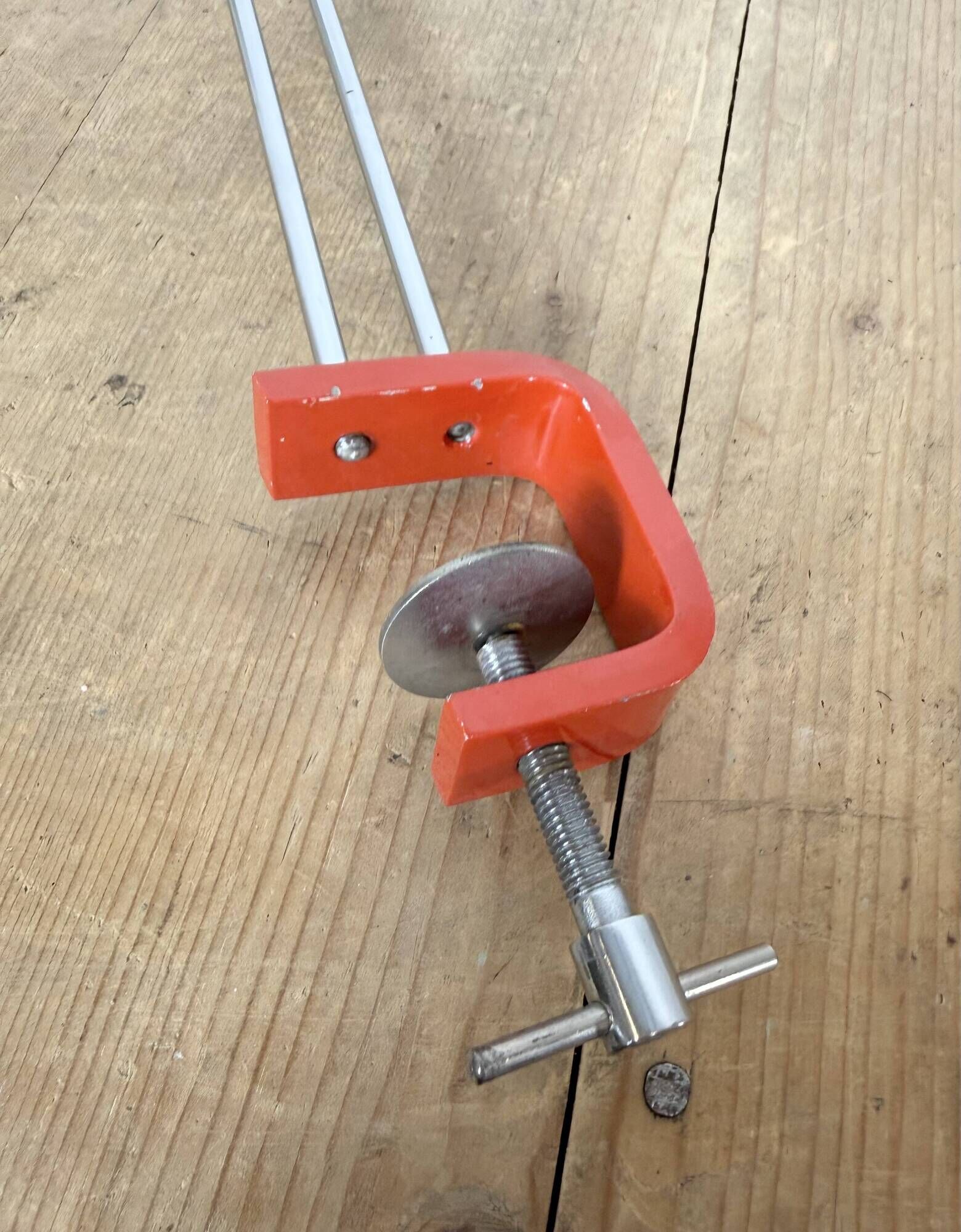 Vintage Red Table Lamp by Josef Hůrka for Lidokov, 1960s