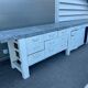 Workbench with drawers furniture of wood and metal loom 1930