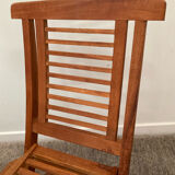 Folding teak children's chair