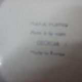 1970 Georgia sandstone table service hand painted