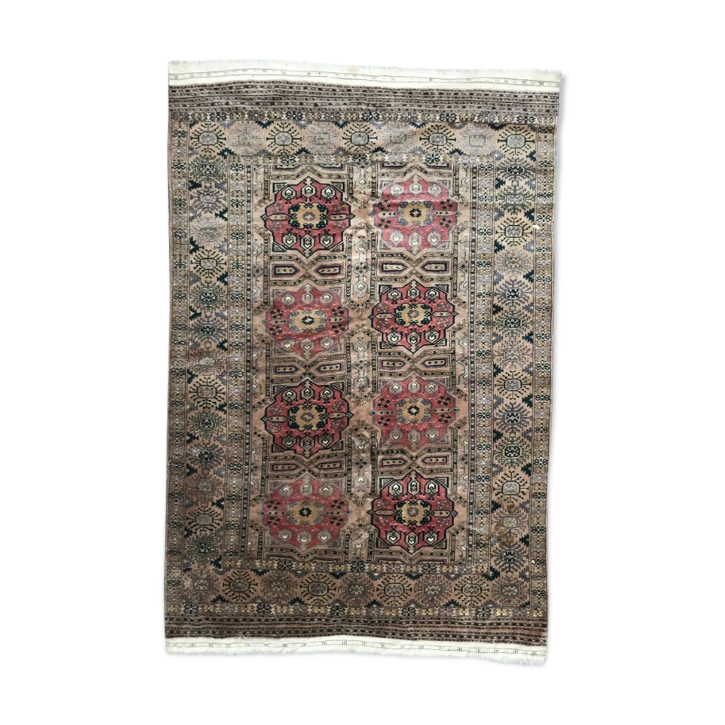 Carpet vintage afghan turkmen 161 x 242 cm