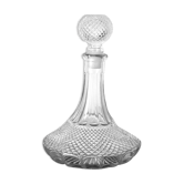 Carafe à vin en verre taillé diamant