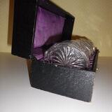 12 under crystal glasses in their original box 1950