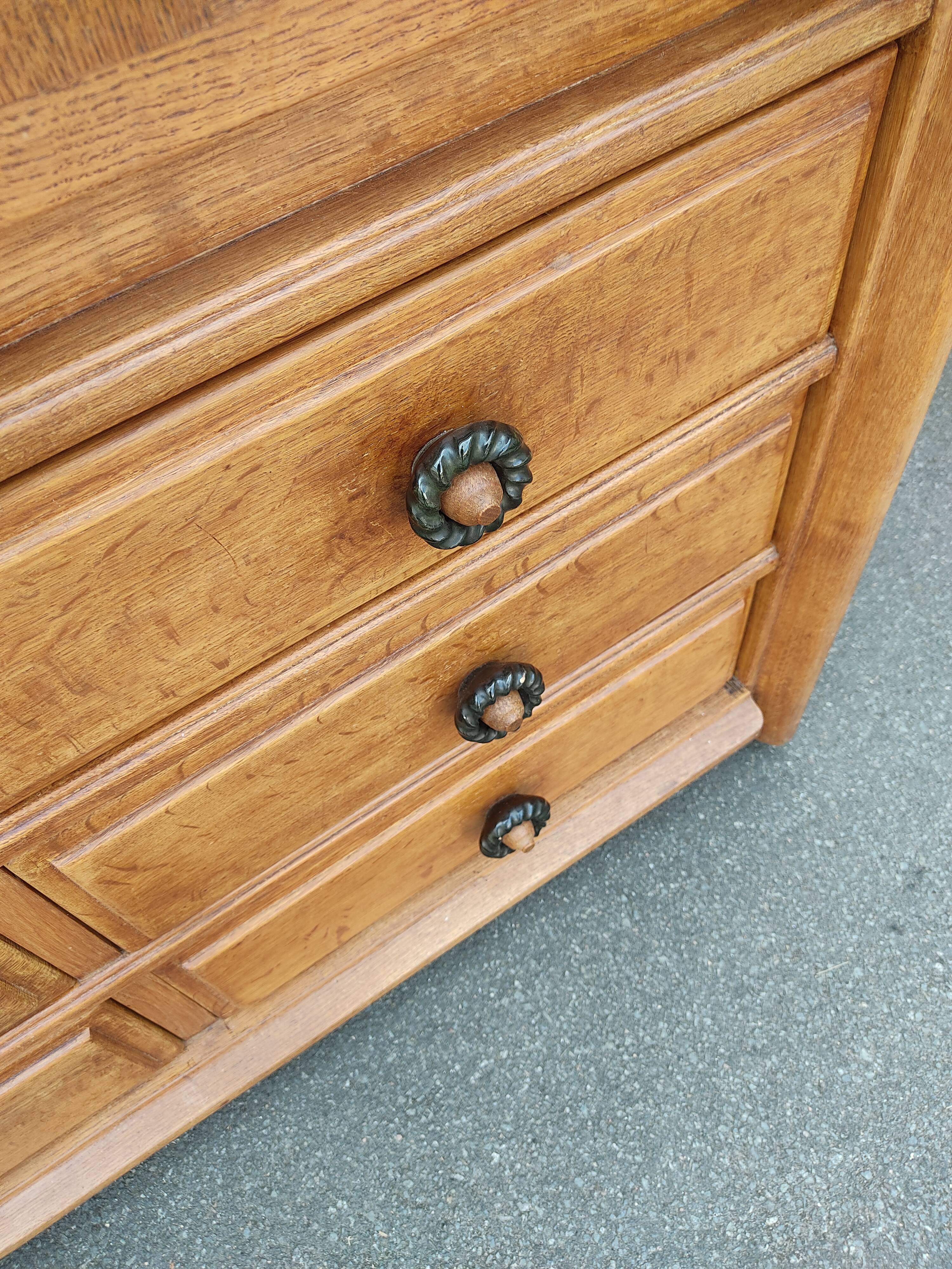 Guillerme and Chambron cabinet with ceramic handles
