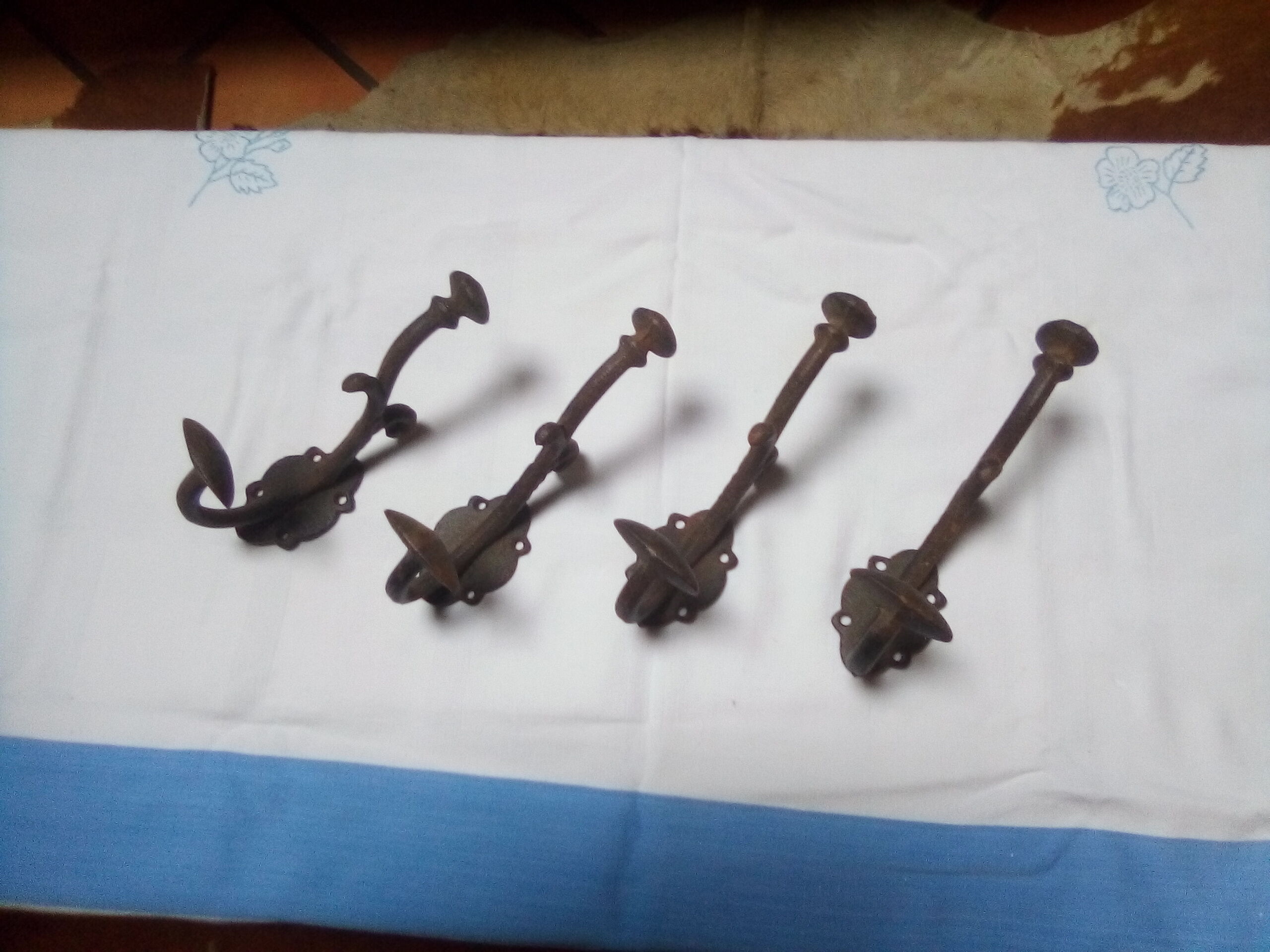 Lot of 4 old patères