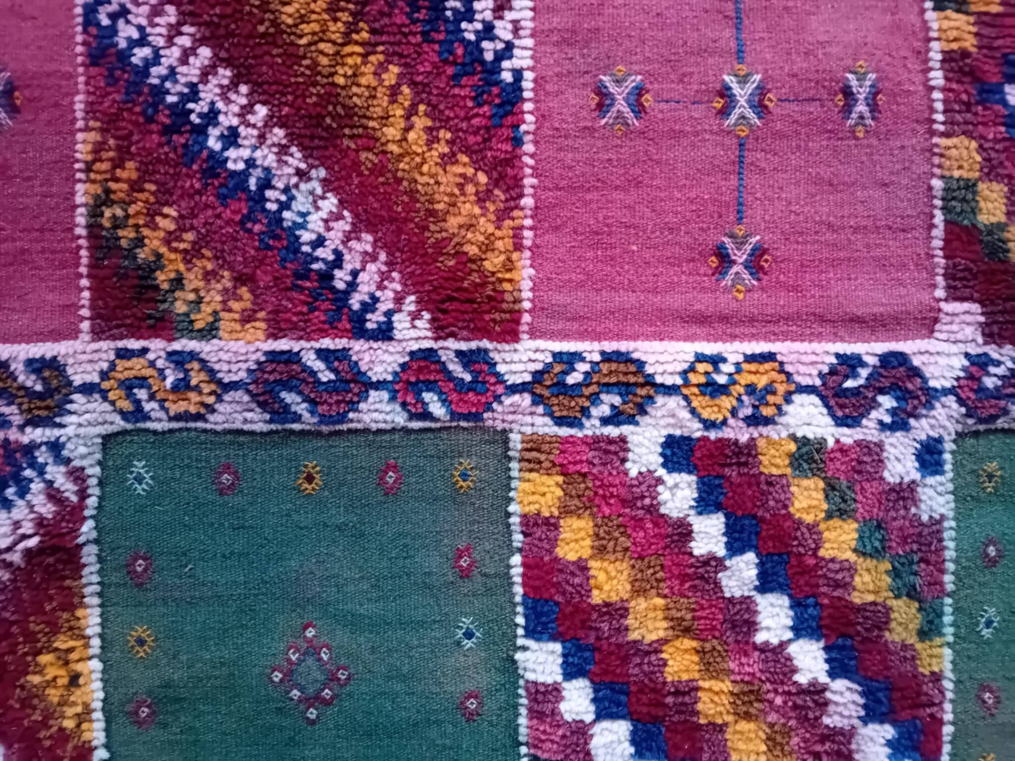 Handmade Berber Taznakht Kilim Rug 213x116cm