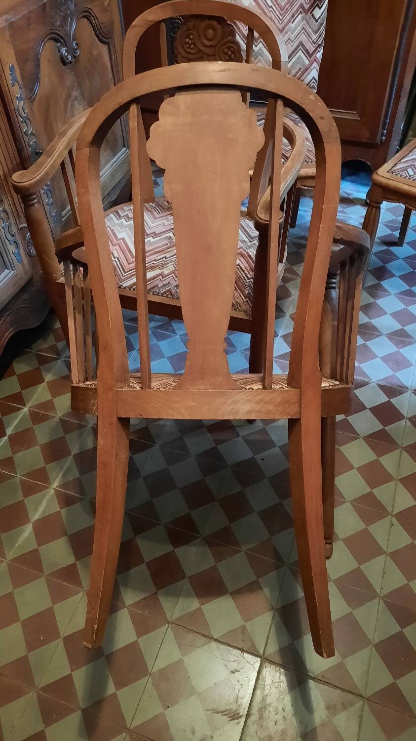 Art deco armchairs and chairs set