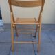 Chaise pliante bois blond