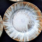 6 ceramic dinner plates. Handcrafted, handmade.