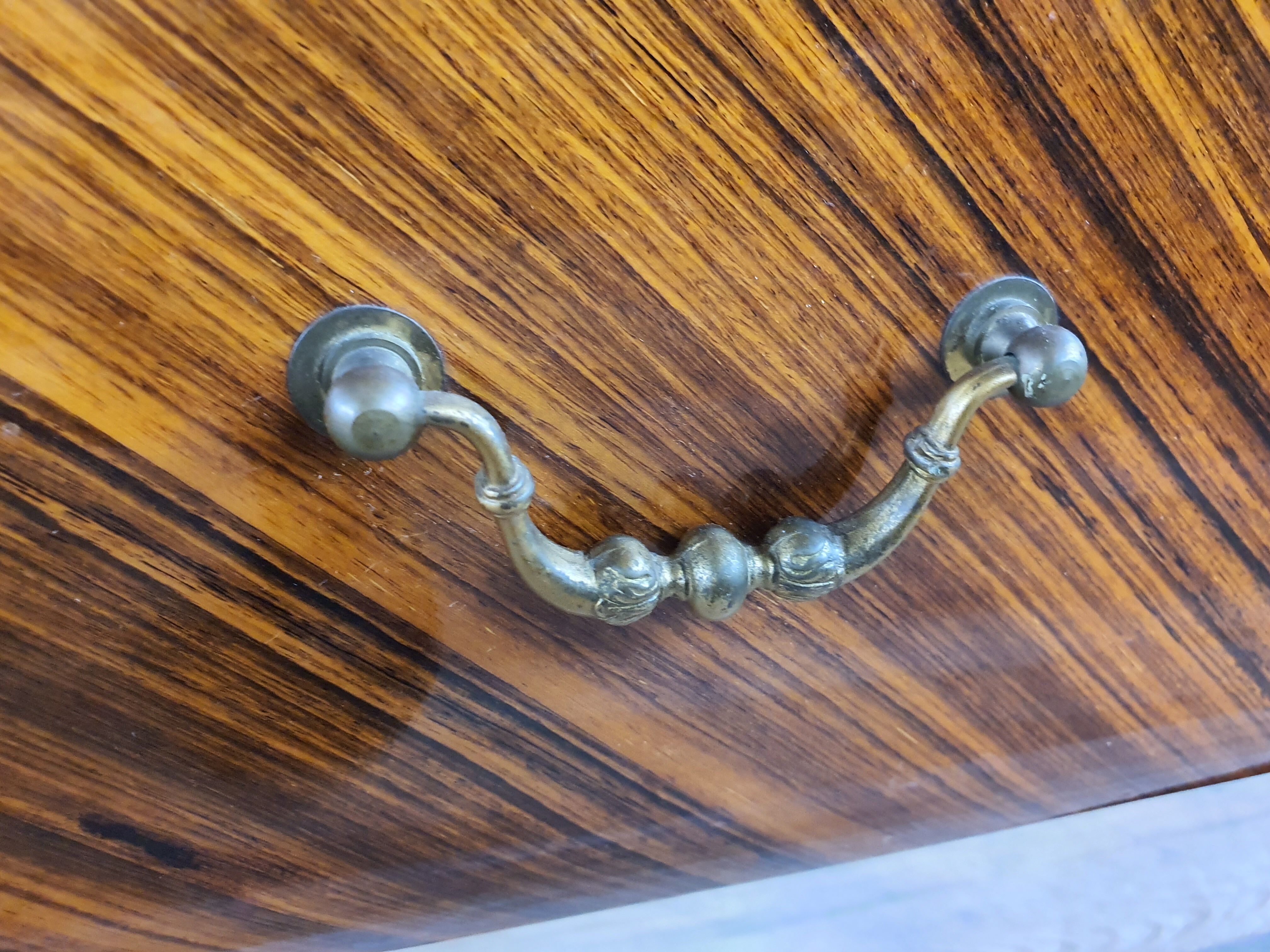 1960s sideboard in mahogany, glass and brass