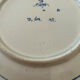 Decorative plate in blue Delft pottery