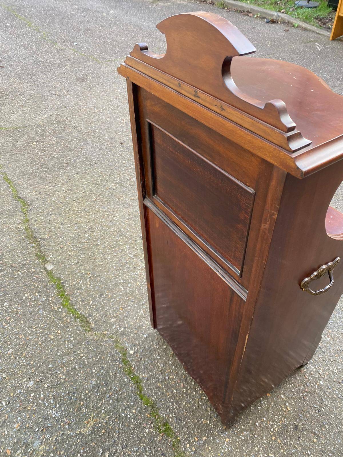 Wooden coal cabinet side table accent table