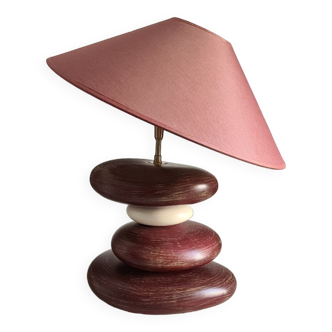 François Chatain pebble lamp signed 60s / collection / French ceramics / signature / France / vintage / Mid-Century / 20th century