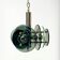 Large Space Age Pendant Lamp VECA in Chrome Metal and Glass, 1970s
