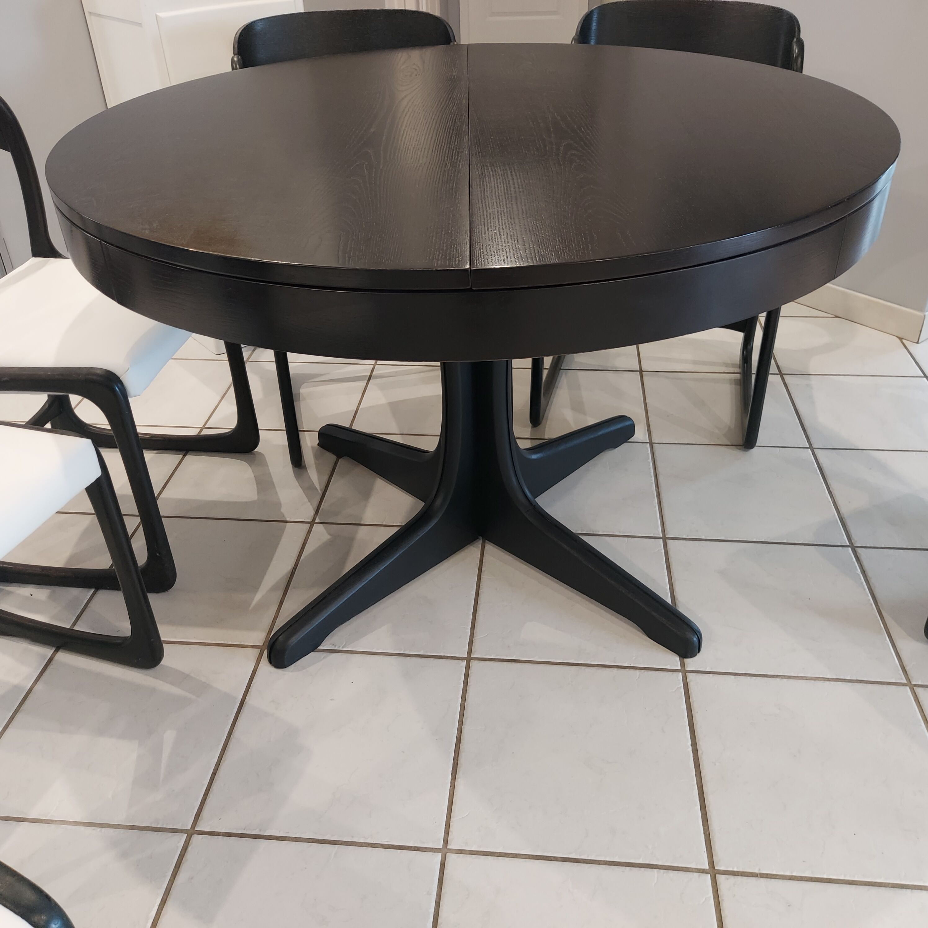 Vintage Baumann extendable table 1970s