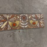 Plate, enamelled lava panel J.G Picard, Vallauris