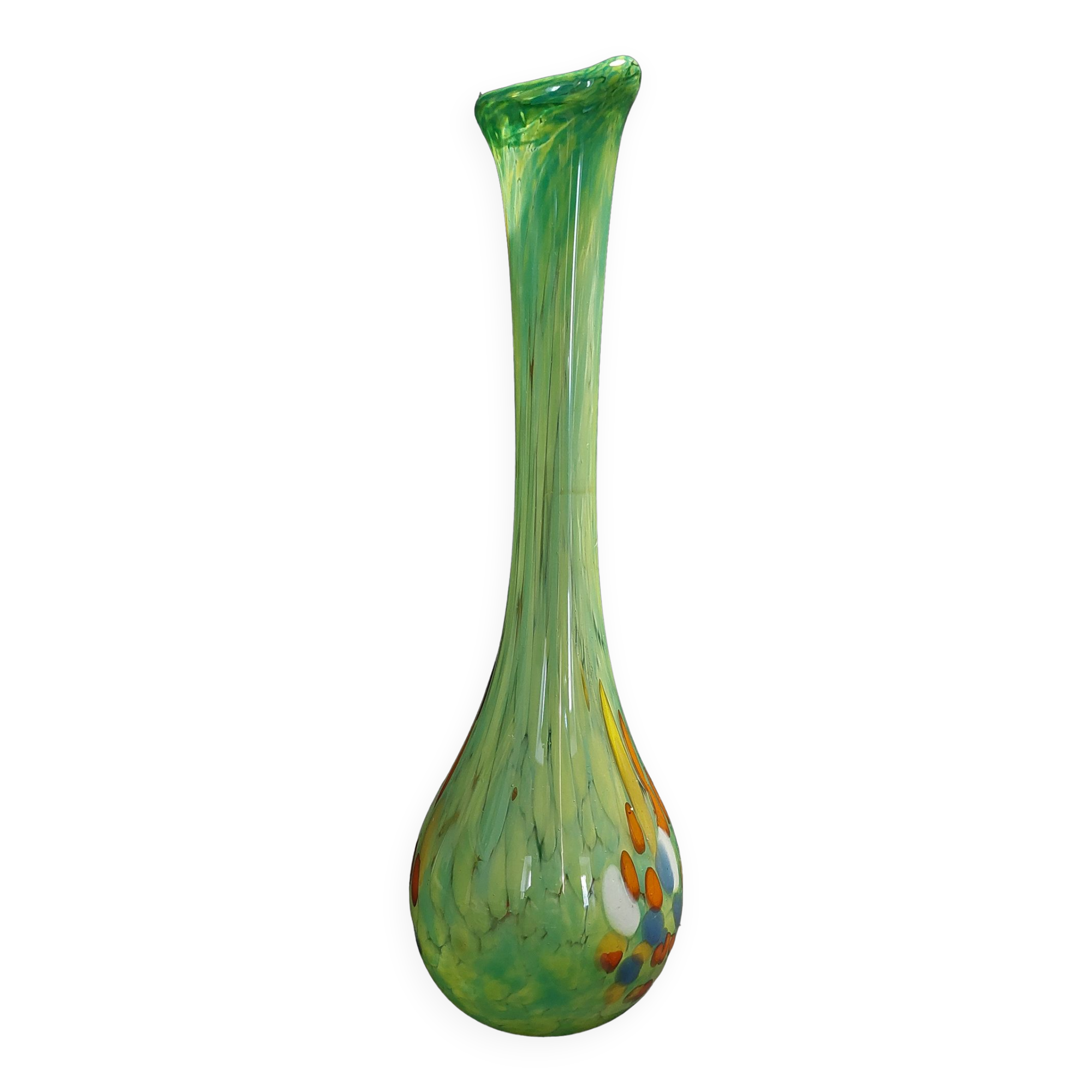 Vintage glass vase arlecchino Murano