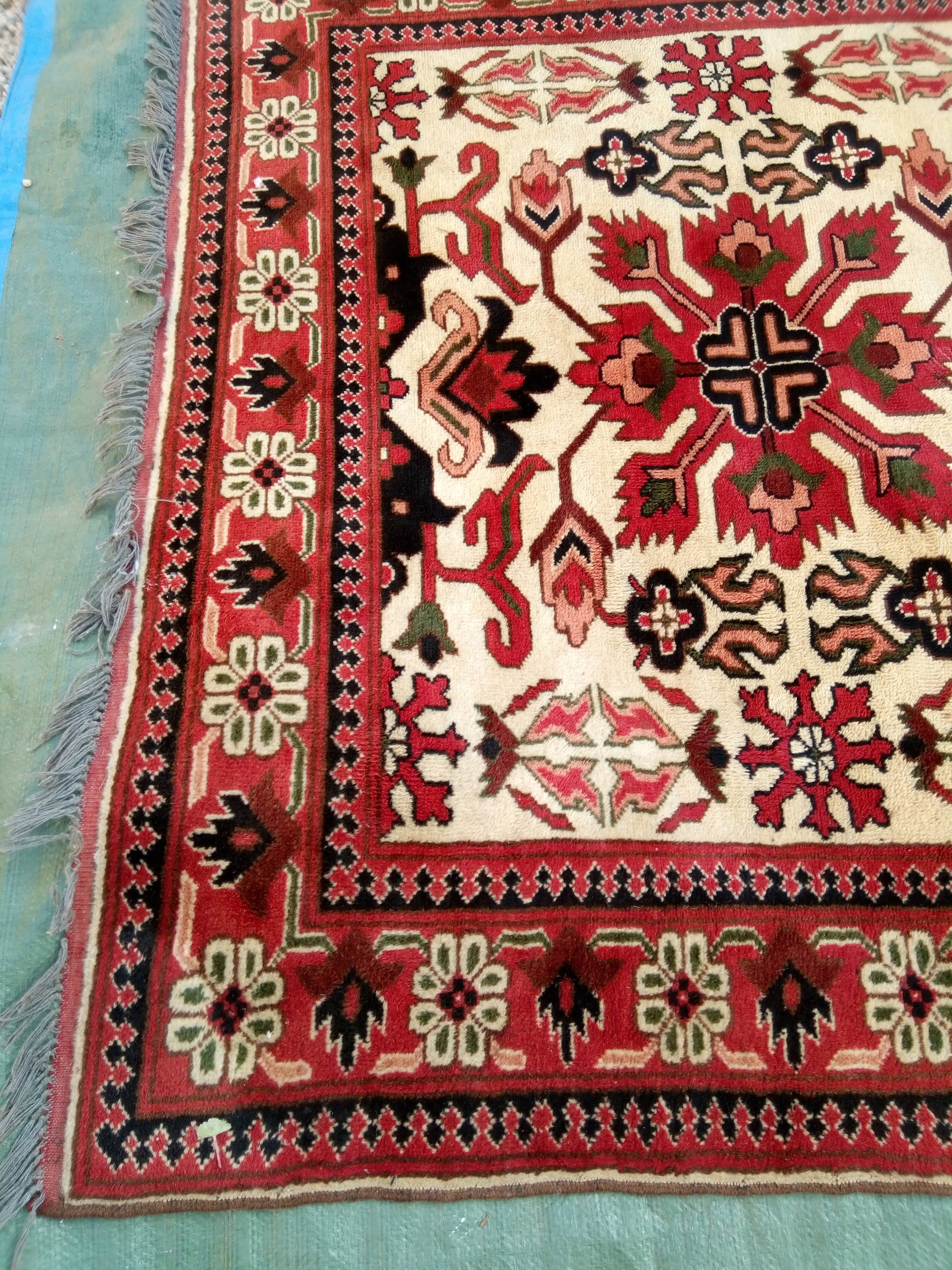 Old oriental carpet handmade 212 x 149 cm