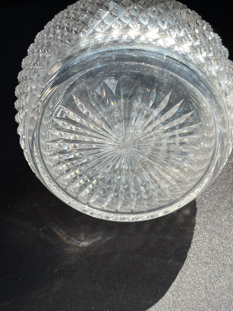 Carafe - art deco - blown and cut crystal