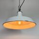Industrial White Enamel Factory Pendant Lamp, 1960s