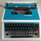 Underwood 315 blue typewriter