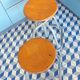 Pair of Unic screw workshop stools