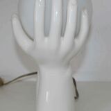 Ceramic lamp or night light "hands together" 60's