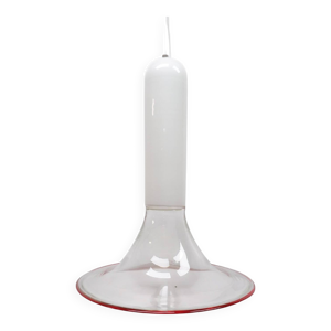 lampe suspendue en verre - murano 1970