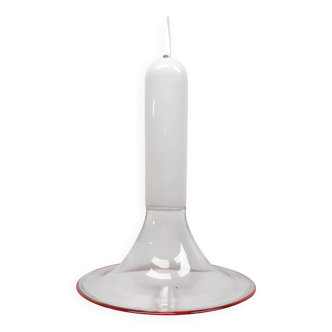 Murano glass hanging lamp for Leucos Italy, 1970s