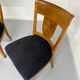 Set of 8 19th century Biedermeier art deco chairs in walnut with new upholstery