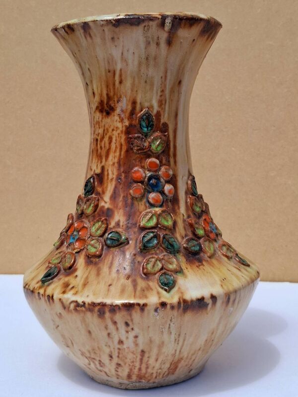 Vase en céramique style La Roue Vallauris, 1970