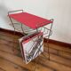 meuble vinyle rouge