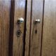 Antique Tambour Cabinet | Rolling Shutter Cupboard | Classic Filing Cabinet