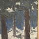 Original Vintage Swedish Oil on Panel – “Tre träd” by Svän Grandin – Signed – Vintage & Framed