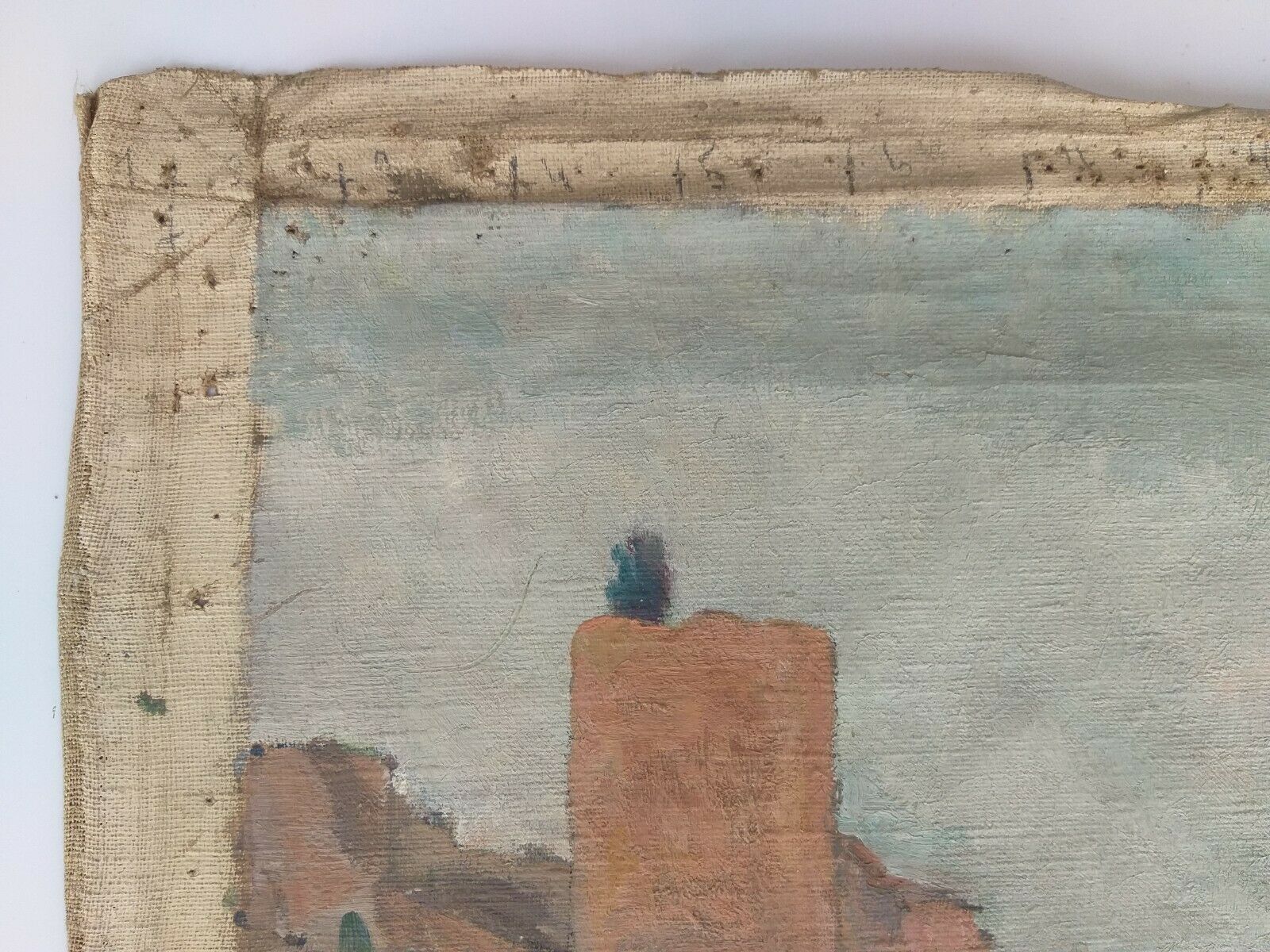 Huile sur toile par Guillot Rafaillac paysage du sud 1930
