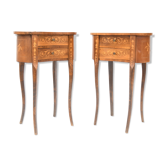 Table of bedside tables of kidney shape